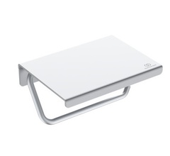 Ideal Standard Alu+ BD592SI Держатель для туалетной бумаги с крышкой, с крепежом фото