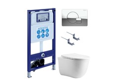 Aquatek SET Aquatek КЛАССИК cm-067 4в1 SET Aquatek КЛАССИК cm-067 4в1 (рама Aquatek INS-0000025 +крепление KKI-0000002 +кнопка KDI-0000067 +унитаз AQ1112-00 +тонкое сиденье с механиз) фото