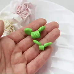 Пружина-стоппер с 30 мм (Bead Stopper), цвет зелёный, 2 штуки, И012