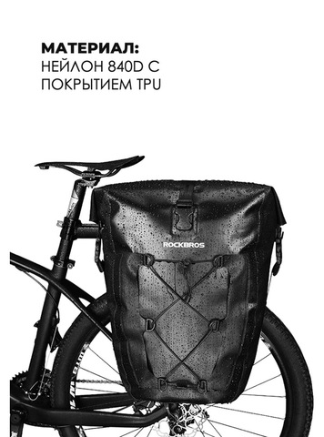 Картинка велосумка Rockbros AS-002 черный - 7
