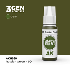 Акриловая краска AK Interactive Russian Green 4BO 3GEN AFV, 18мл