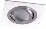 Светильник ИВО-50w G5.3 поворотный квадратный белый-хром DL2801 32637 FERON — фото 1