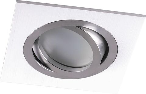 Светильник ИВО-50w G5.3 поворотный квадратный белый-хром DL2801 32637 FERON