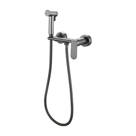 Смеситель с гигиеническим душем HAIBA HB5516-3 графит