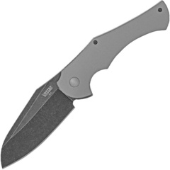 Фото Нож складной Ontario Carter 2quared, сталь D2, рукоять титан, gray/black
