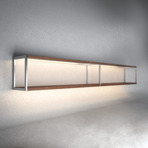 Steel shelf with wood GARAGE
