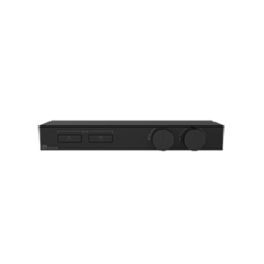Gessi Hi-Fi 63022#706 Термостат для душа, с вкл. до 2 источников одновременно (внешняя часть), с полкой из черного мат. стекла, цвет: Black Metal PVD фото