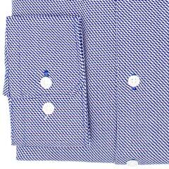 Сорочка мужская Seidensticker X-Slim Fit 01.942590-15 в синие зигзаги