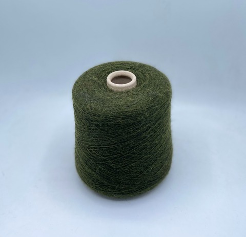 Lanifico del Oliva (пр.Италия),art. Dulfine, 1300м/100гр, 37%Альпака 18% Меринос 45% Акрил, цвет-Зеленый арт.29142
