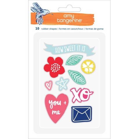 Набор обьемных украшений  из коллекции  Amy Tangerine Better Together