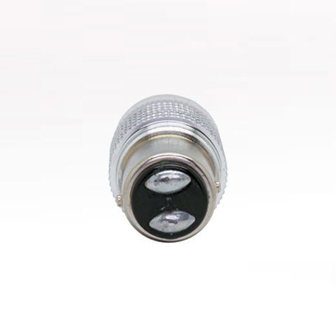 Светодиодная лампа автомобильная, линза 360°, MTF Light P21/5W красная