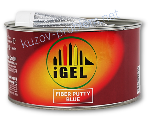 Шпатлевка со стекловолокном Fiber Blue 1,8кг с отверд Egel