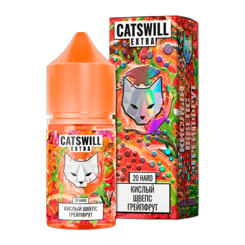 Жидкость CATSWILL EXTRA Salt 2% HARD 30 ml - Кислый Швепс Грейпфрут