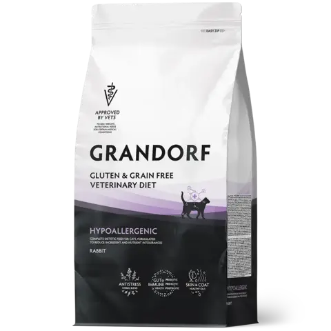 GRANDORF HYPOALLERGENIC сухой корм для кошек / при пищевой аллергии или пищевой непереносимости (2 кг)