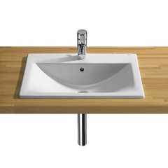 РАКОВИНА ROCA DIVERTA 550 1 TH, ИЗ КЕРАМИКИ, БЕЛАЯ