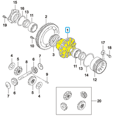 КОРПУС ДИФФЕРЕНЦИАЛА NEXIA, LANOS, LACETTI, AVEO 1,4, CRUZE, CHANCE 1,5, ESP GM