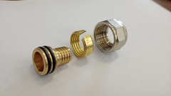 Переходник 16x2,0(2,2)-1/2" Евроконус для PEX и PERT компрессионный Sanline Арт.37200