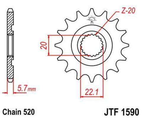 Звезда ведущая JTF1590 13