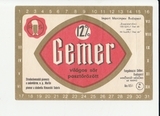 K15221 ЧССР Чехословакия Пивная этикетка Gemer K15221 ЧССР Чехословакия Пивная этикетка Gemer