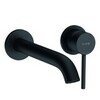 Kludi Bozz Black Set 382453976S Смеситель для раковины настенный встраиваемый со скрытой частью в комплекте, цвет: чёрный