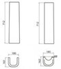 BelBagno BB122P Пьедестал для раковины, цвет: белый