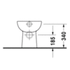 Duravit D-Code 21150900002 Унитаз приставной