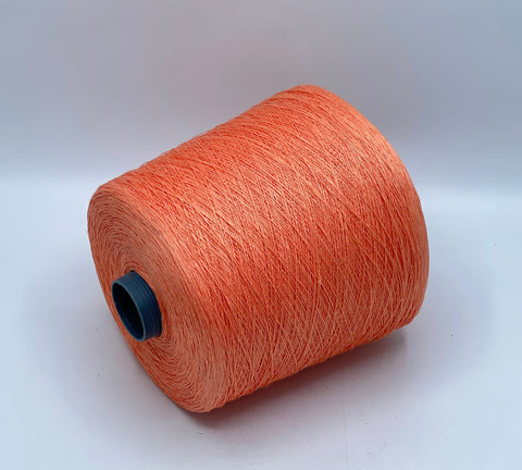 Бобинная пряжа, Linen, 1/960 960м, 100% Лен, Морковный смузи. 40738