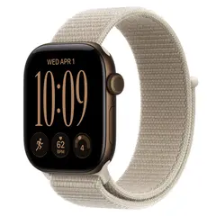 Умные часы Apple Watch Series 12 GPS, 42mm, Dark Bronze Aluminum Case with Limestone Sport Loop