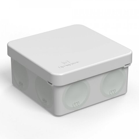 КОРОБКА РАСПРЕД.О/УСТ IP66 HF 80х80х40 8 вводов двухкомпонентная