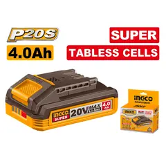Аккумуляторная батарея 20В/4.0Ач. TABLESS CELLS INGCO FBLI2123 INDUSTRIAL
