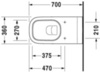 Duravit D-Code 22280900002 Унитаз подвесной для инвалидов (без сиденья)