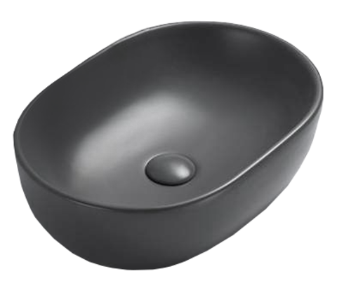 Timo Kulo TK-405MB Раковина накладная, цвет: чёрный
