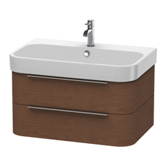 Duravit Happy D.2 H2636501313 Тумба под раковину 80 см цвет 13 Американский орех фото