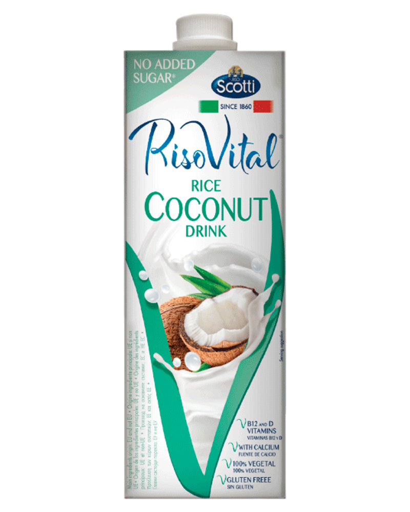 Рисово-кокосовый напиток Riso Scotti с кальцием Riso Vital 1 л. - 3 шт.