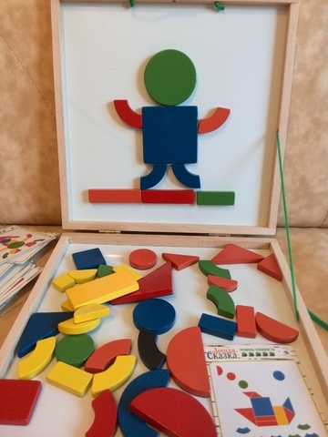 Игра «Мозаика магнитная в коробке» (2-х сторонняя)
