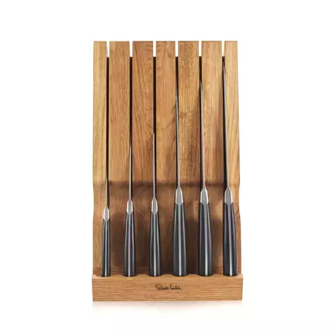 Набор из 6 кухонных ножей в подставке из дуба ROBERT WELCH Professional арт. RWPAO2097V/7