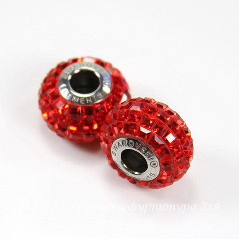 80201 Бусина Сваровски BeCharmed Pave Light Siam 15х9 мм