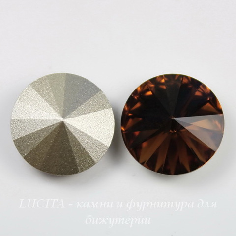 1122 Rivoli Ювелирные стразы Сваровски Smoked Topaz (14 мм) ()
