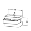 Duravit Happy D.2 H2636501313 Тумба под раковину 80 см цвет 13 Американский орех