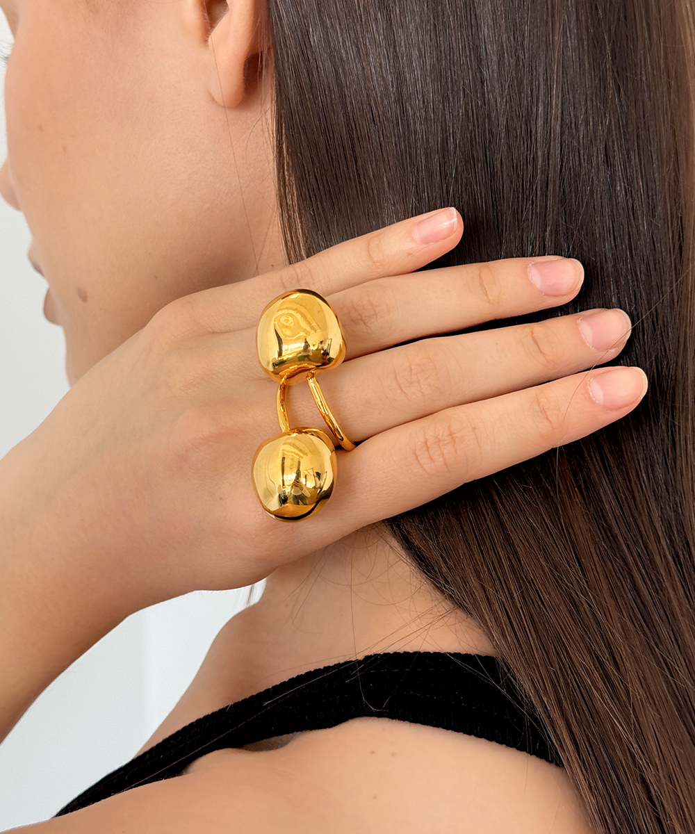 Кольцо Вишни gold