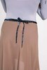 Wrap chiffon skirt with ties | wet_sand