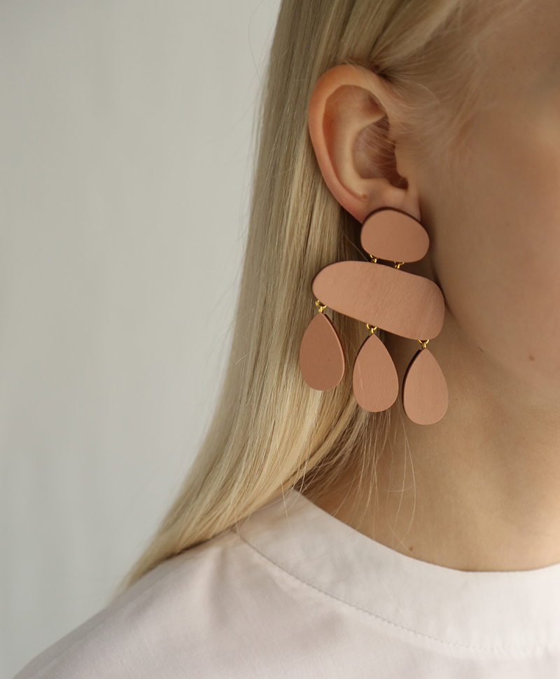 Серьги Cloud Earrings Blush