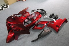 Комплект пластика для мотоцикла Kawasaki ZZR400/600 93-07 Красный COLOR+
