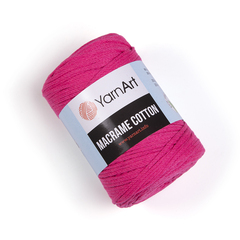 Пряжа YarnArt Macrame Cotton, Яркий розовый