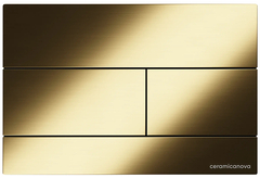 Ceramica Nova Баланс (Balance) CN12-004BG Кнопка смыва, клавиши Прямоугольники (Rect), цвет брашированная золото фото