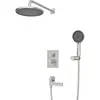 BelBagno DEL2.0-VDSET-IN Душевой комплект встраиваемый с изливом (смеситель встраиваемый, верхний душ, ручной душ со шлангом и держателем), сатин