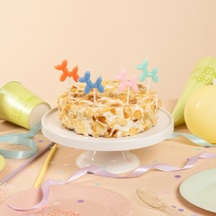 Свечи тортовые, Собачки ШДМ, Ассорти, с держателями, 3*4 + 4 см, 4 шт.