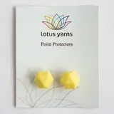 Заглушки для спиц Lotus Yarns Шестигранник лимонный, 1 пара