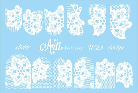 Слайдер наклейки Arti for you цвет белый №W23 купить за 100&nbsp;руб