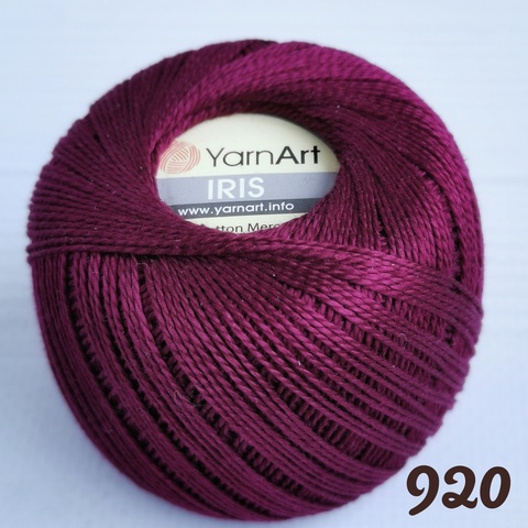 YARNART IRIS 920, Бордовый